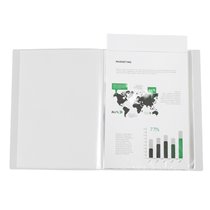 Carpeta Liderpapel 80 Fundas Canguro Pp Din A4 Transparente Portada Y Lomo Personalizable