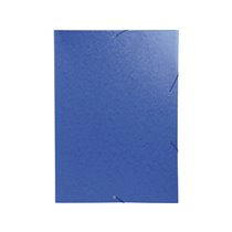 Carpeta Exacompta Gomas Carton Simil-Prespan Tres Solapas Din A3 Azul