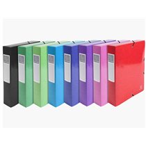 Carpeta De Proyecto Exacompta Iderama Carton Lustrado Plastificado Din A4 Lomo 80 Mm Colores Surtidos