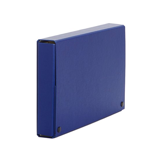 Carpeta Proyectos Pardo Folio Lomo 90 Mm Carton Forrado Azul Con Broche