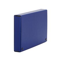 Carpeta Proyectos Pardo Folio Lomo 30 Mm Carton Forrado Azul Con Broche