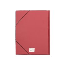 Carpeta Liderpapel Gomas Folio Solapas Plastico Burdeos