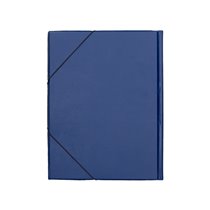 Carpeta Liderpapel Gomas Folio Solapas Plastico Azul