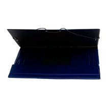 Carpeta Liderpapel Gomas Folio Solapas Plastico Azul