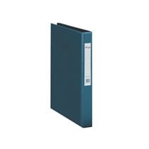 Carpeta 2 Anillas 40 Mm Plastico Pardo Folio Azul