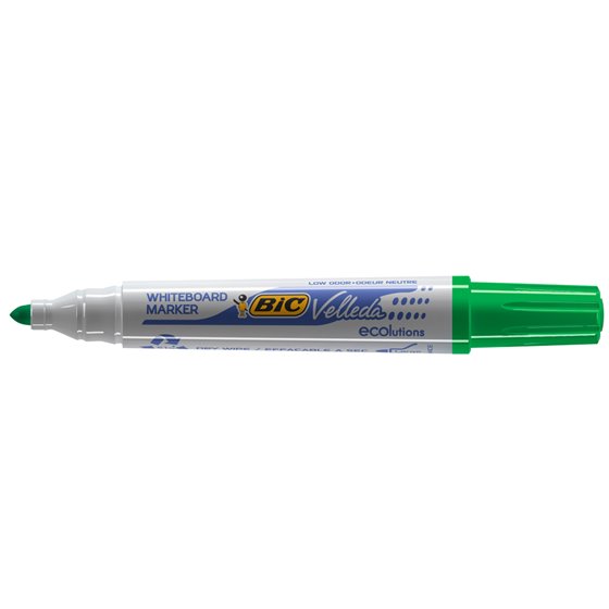 Rotulador Bic Velleda Para Pizarra Verde Punta Redonda 1,3 Mm