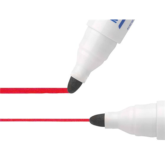 Rotulador Bic Velleda Para Pizarra Rojo Punta Redonda 1,3 Mm