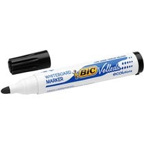 Rotulador Bic Velleda Para Pizarra Negro Punta Redonda 1,3 Mm