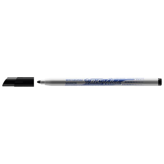 Rotulador Bic Velleda Fino Para Pizarra Negro Punta Redonda 1 Mm