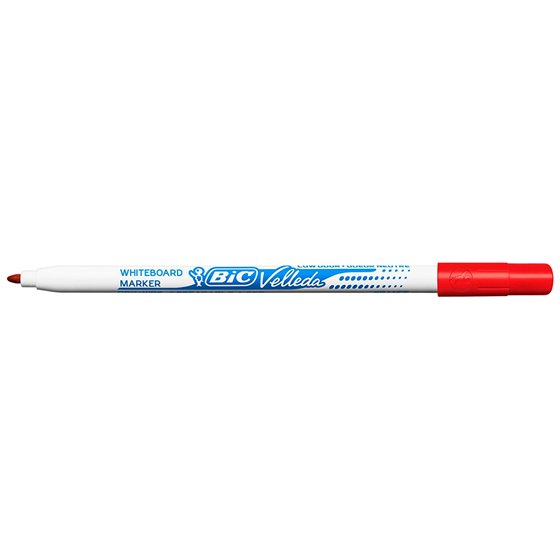 Rotulador Bic Velleda Fino Para Pizarra Rojo Punta Redonda 1 Mm