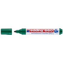 Rotulador Edding Para Pizarra Blanca 660 Color Verde Punta Redonda 1,5-3 Mm