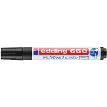 Rotulador Edding Para Pizarra Blanca 660 Color Negro Punta Redonda 3 Mm