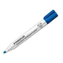 Rotulador Staedtler Lumocolor 351 Para Pizarra Blanca Punta Redonda 2 Mm Recargable Color Azul