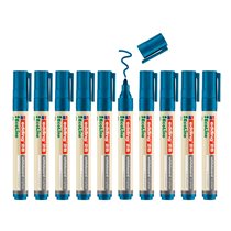Rotulador Edding 28 Para Pizarra Blanca Ecoline 90% Reciclado Color Azul Punta Redonda 1,5-3 Mm Recargable