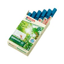 Rotulador Edding 28 Para Pizarra Blanca Ecoline 90% Reciclado Color Azul Punta Redonda 1,5-3 Mm Recargable