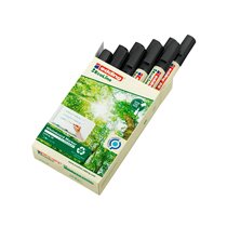 Rotulador Edding 28 Para Pizarra Blanca Ecoline 90% Reciclado Color Negro Punta Redonda 1,5-3 Mm Recargable