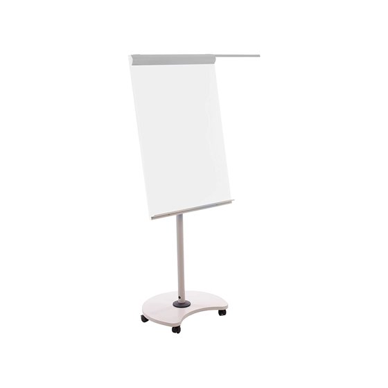 Pizarra Blanca Rocada Para Conferencias Metalica Lacada Magnetica Con Ruedas 68X104 Cm Incluye 2 Brazos Laterales