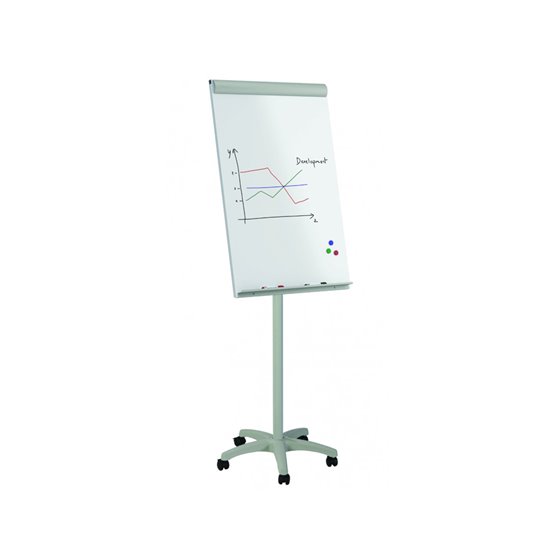 Pizarra Blanca Rocada Para Conferencias Metalica Lacada Magnetica Con Ruedas 68X104 Cm