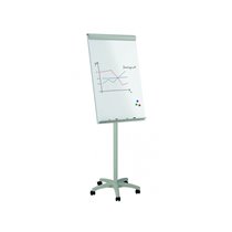 Pizarra Blanca Rocada Para Conferencias Metalica Lacada Magnetica Con Ruedas 68X104 Cm