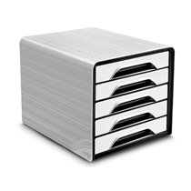 Fichero Cajones De Sobremesa Cep 5 Cajones Blanco/Negro 360X288X270 Mm