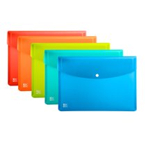 Carpeta Oxford Urban Dossier Broche Polipropileno Din A4 Pack De 5 Colores Surtidos