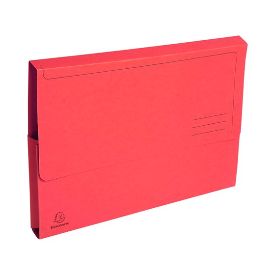 Subcarpeta Cartulina Con Bolsa Exacompta Din A4 Rojo 290 Gr