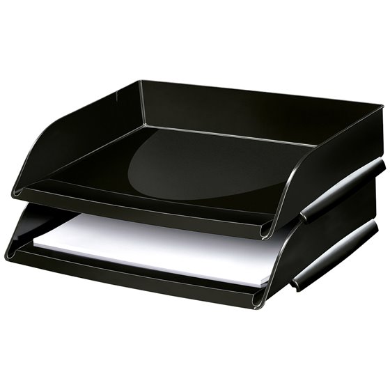 Bandeja Sobremesa Cep Plastico Apaisada Negro 351X260X69 Mm