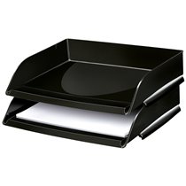 Bandeja Sobremesa Cep Plastico Apaisada Negro 351X260X69 Mm
