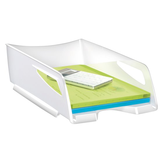 Bandeja Sobremesa Cep Maxi De Gran Capacidad Plastico Blanca 386X270X115 Mm