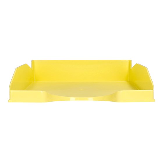 Bandeja Sobremesa Plastico Q-Connect Amarillo Pastel Opaco 240X70X340Mm