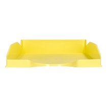 Bandeja Sobremesa Plastico Q-Connect Amarillo Pastel Opaco 240X70X340Mm