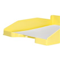 Bandeja Sobremesa Plastico Q-Connect Amarillo Pastel Opaco 240X70X340Mm