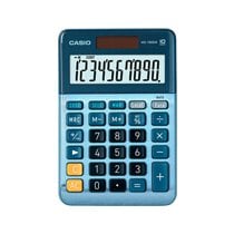 Calculadora Casio Ms-100Em Sobremesa 10 Digitos Tx +/- Tecla Color Azul