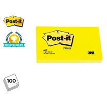 Bloc De Notas Adhesivas Quita Y Pon Post-It 76X127 Mm Con 100 Hojas 655