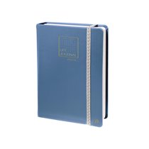 Libreta Quo Vadis Life Journal Infinite Dots Puntos 15X21 Cm 224 Hojas Tapa Similpiel Azul
