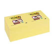 Bloc De Notas Adhesivas Quita Y Pon Post-It Super Sticky 76X127 Mm Con 12 Bloc Amarillo Canario