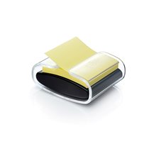 Soporte Bloc De Notas Adhesivas Quita Y Pon Post-It Super Sticky Z Notes Color Negro Con 1 Bloc 76X76 Mm