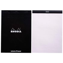 Bloc Nota Rhodia Black Dot Pad Din A4 80 Hojas 80 G/M2 Liso Con Puntos Negros 5 Mm Perforado