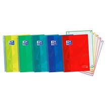Cuaderno Espiral Oxford Ebook 5 Tapa Extradura Din A4+ 120 H Microperforadas Cuadro 5 Mm Colores Vivos Surtidos