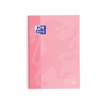 Cuaderno Espiral Oxford Ebook 1 School Touch Te Din A4+ 80 Hojas Cuadro 5 Mm Con Margen Flamingo Pastel