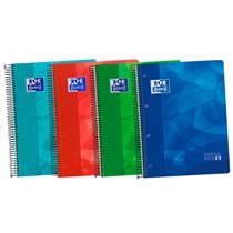 Bloc Espiral Oxford Tapa Plastico Optik Paper Microperforado Din A4 120 H 50% Hojas Gratis Cuadros 5 Mm