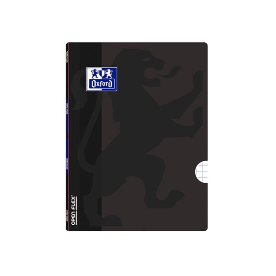 Libreta Escolar Oxford Openflex Tapa Flexible Optik Paper 48 Hojas Din A4 Cuadro 5 Mm Color Negro
