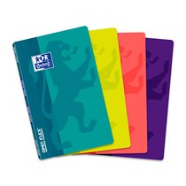 Libreta Escolar Oxford Tapa Flexible Optik Paper Openflex 48 Hojas 90 Gr 90 X 140 Mm Cuadro 5 Mm Colores Surtidos