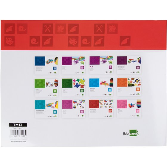 Bloc Trabajos Manuales Liderpapel Papel Metalizado 240X315 Mm 10 Hojas Colores Surtidos
