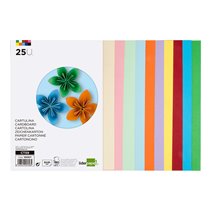 Cartulina Liderpapel 50X65 Cm 180G/M2 25 Colores Surtidos Paquete De 25 Hojas