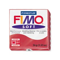Pasta Staedtler Fimo Soft 57 Gr Color Rojo Cereza