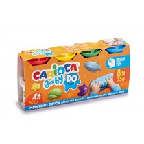 Pasta De Modelar Carioca Baby Dough Bote 75 G Set De 8 Colores Surtidos