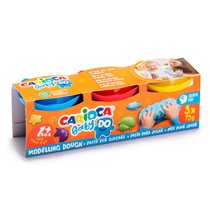 Pasta De Modelar Carioca Baby Dough Bote 75 G Set De 3 Colores Surtidos