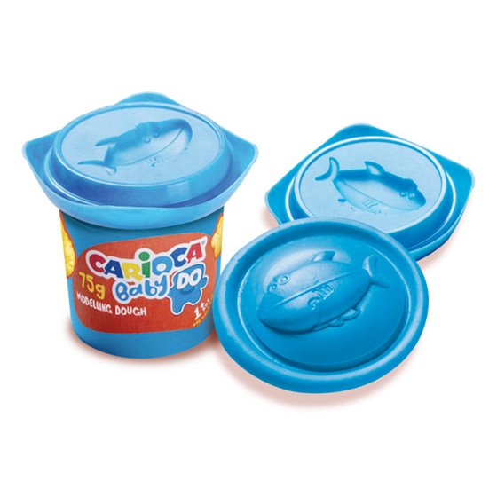 Pasta De Modelar Carioca Baby Dough Bote 75 G Set De 3 Colores Surtidos