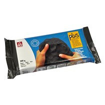 Arcilla Sio-2 Plus Negra Endurece Al Aire Paquete De 500 Gr